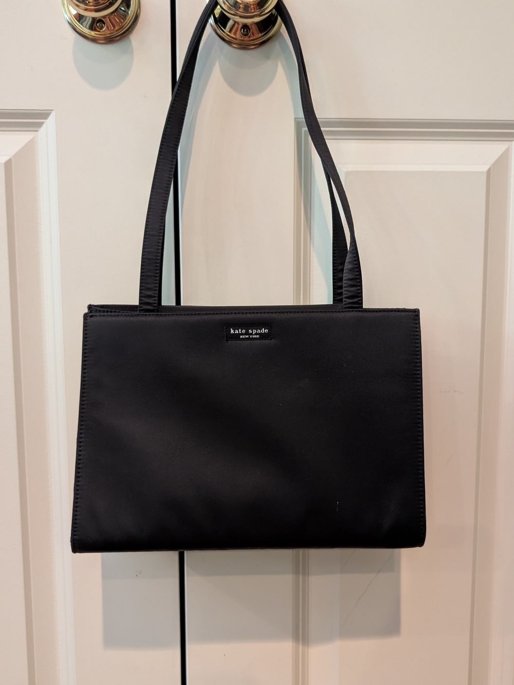 kate spade black rectangular tote bag